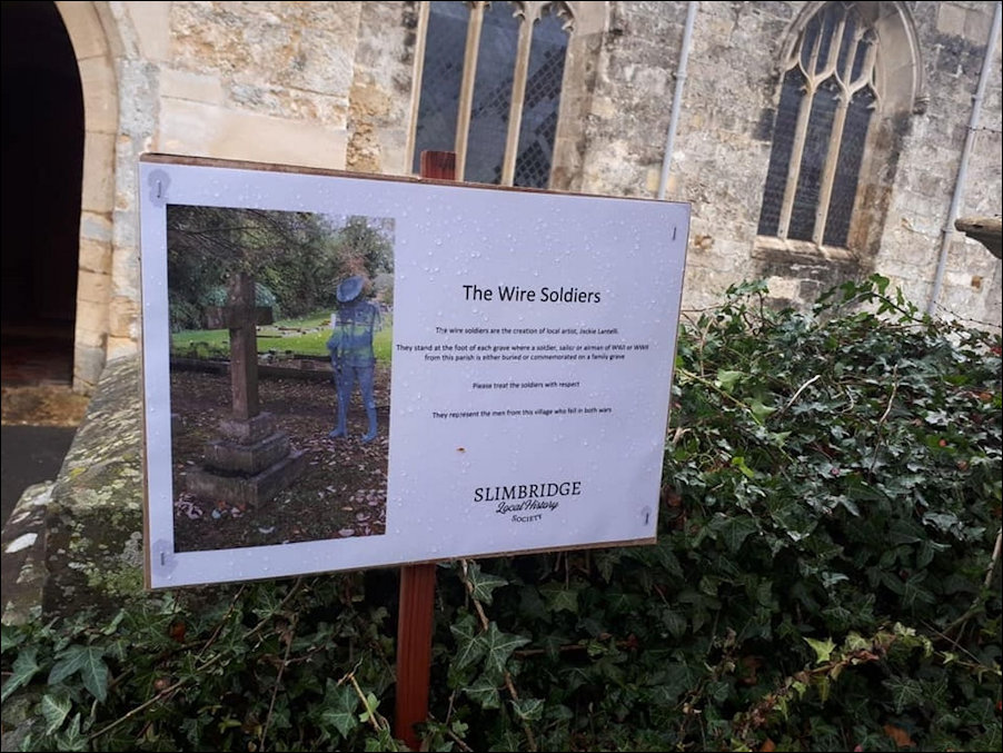 Description of the Wire Soldiers exhibition at St John the Evangelist Church